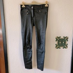 Mackage Montreal Black Leather Pants
